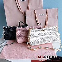 미우미우 MIUMIU 마테라쎄 나파 크리스탈 미니 숄더백  5BH215