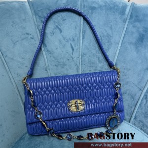 미우미우 MIUMIU 크리스털 새틴백 체인 숄더백