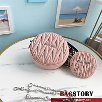 미우미우 MIUMIU  마틀라쎄 크리스탈 체인 탬버린백 5BH191