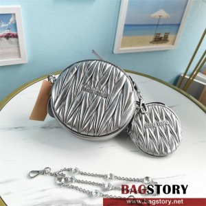 미우미우 MIUMIU  마틀라쎄 크리스탈 체인 탬버린백 5BH191