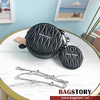 미우미우 MIUMIU 마틀라쎄 크리스탈 체인 탬버린백 5BH191