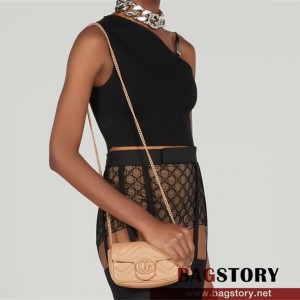 구찌 GUCCI 476433 GG 마몽 마틀라세 슈퍼 미니백