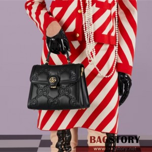 구찌 GUCCI  GG 마틀라세 레더 핸드백 736877