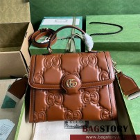 구찌 GUCCI GG 마틀라세 레더 핸드백 736877