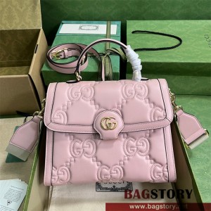 구찌 GUCCI GG 마틀라세 레더 핸드백 736877