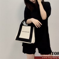 발렌시아가 BALENCIAGA 네이비 카바스 토트백 26cm