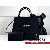 발렌시아가 BALENCIAGA 네이비 카바스 토트백 35cm