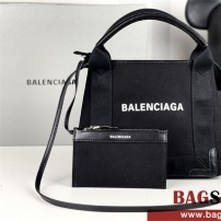 발렌시아가 BALENCIAGA 네이비 카바스 토트백 26cm