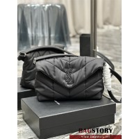 입생로랑 YSL 생로랑 35CM 루루 푸퍼 나일론  메신저 숄더백