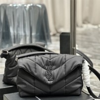 입생로랑 YSL 생로랑 35CM 루루 푸퍼 나일론  메신저 숄더백