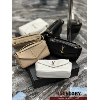 입생로랑 YSL 생로랑  체인 퀼티드 램스킨 숄더백 734153