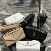 입생로랑 YSL 생로랑  체인 퀼티드 램스킨 숄더백 734153