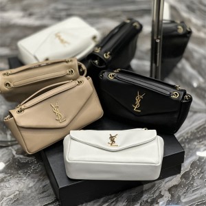 입생로랑 YSL 생로랑  체인 퀼티드 램스킨 숄더백 734153