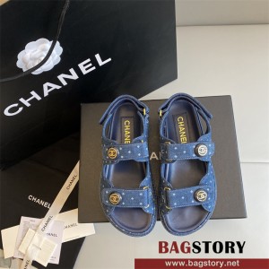 샤넬 CHANEL 여성 신발 힐 샌들 슬리퍼