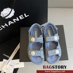 샤넬 CHANEL 여성 신발 힐 샌들 슬리퍼