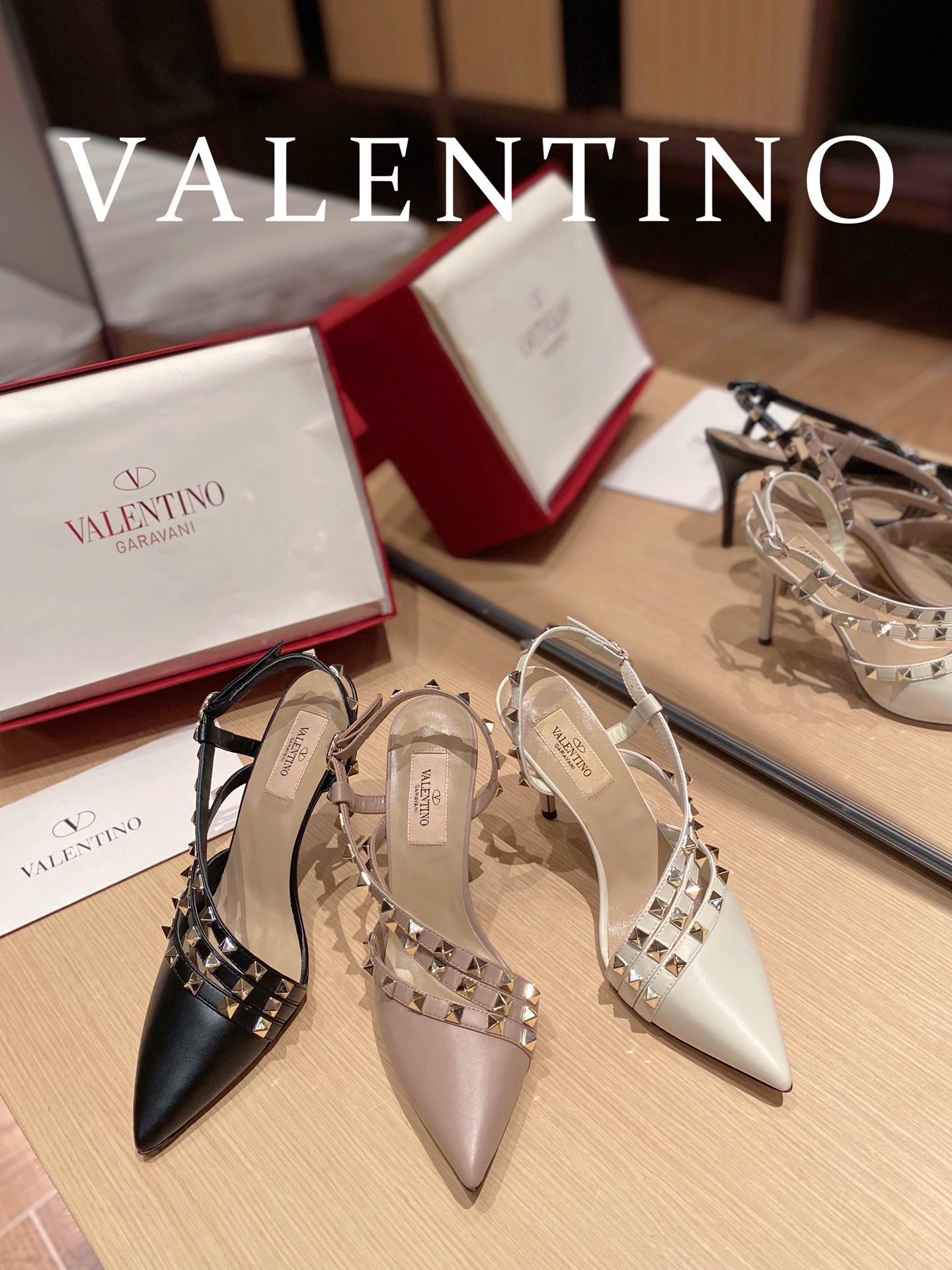 발렌티노 Valentino 힐 샌들 슬리퍼 9cm 3컬러