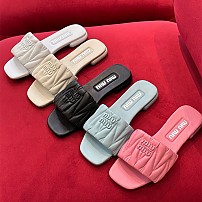 미우미우 MIUMIU 힐 샌들 슬리퍼