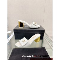 샤넬 CHANEL 힐 샌들 슬리퍼 7cm/3cm