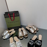구찌 GUCCI 힐 샌들 슬리퍼 2.5cm