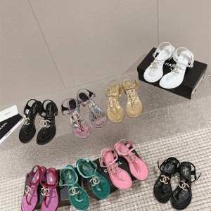 샤넬 CHANEL 힐 샌들 슬리퍼
