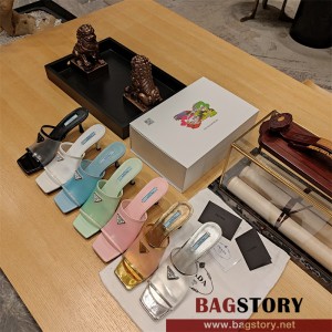 프라다 PRADA 힐 샌들 슬리퍼