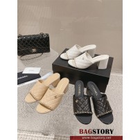 샤넬 CHANEL 힐 샌들 슬리퍼