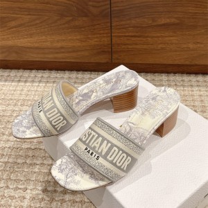 디올 DIOR 힐 샌들 슬리퍼 4.5cm