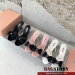 미우미우 MIUMIU 힐 샌들 슬리퍼 8.5cm