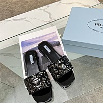 프라다 PRADA 힐 샌들 슬리퍼
