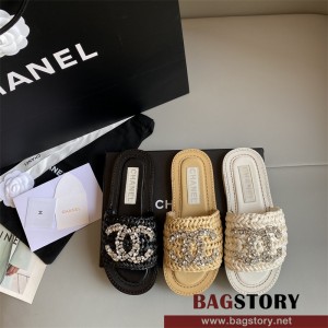 샤넬 CHANEL 힐 샌들 슬리퍼