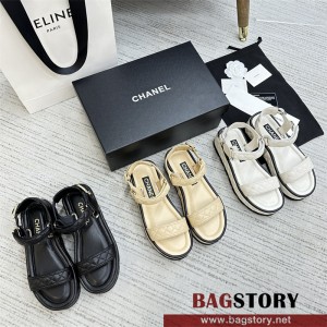 샤넬 CHANEL 힐 샌들 슬리퍼