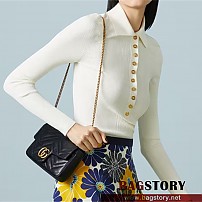 구찌 GUCCI GG 마몽 미니 카드 케이스 체인 지갑 크로스백  751526