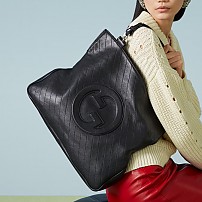 구찌 GUCCI 블론디  미디엄 토트백 블랙 751516