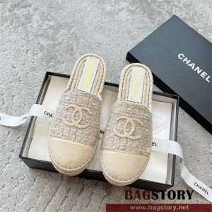 샤넬 CHANEL 힐 샌들 슬리퍼