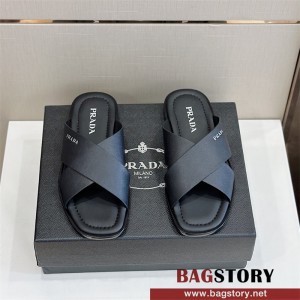 [프라다(Prada) 남성 사피노아 슬리퍼 - 우아함과 편안함의 완벽한 조화]