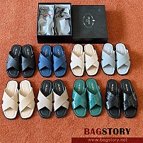 [프라다(Prada) 남성 사피노아 슬리퍼 샌들  - 우아함과 편안함의 완벽한 조화]