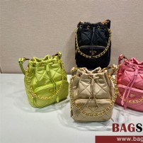 프라다 PRADA 가죽 버킷백 복조리백 1BH038