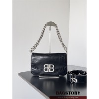 발렌시아가 BALENCIAGA BB SOFT BB 소프트 스몰 플랩 백
