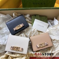 구찌 GUCCI 인터로킹 G 파이톤 보우 반지갑 746059