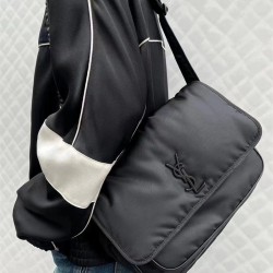 입생로랑 YSL 생로랑  633158 28CM 니키 크링클 레더 미디움 숄더백 나일론