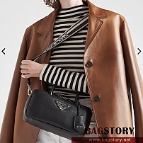 프라다 PRADA  레더 탑핸들백 1BB102