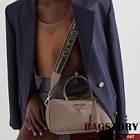 프라다 PRADA 레더 탑핸들백 1BB102