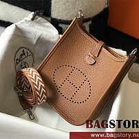 에르메스 HERMES 미니 에블린 토고가죽 TOGO 17CM