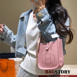 에르메스 HERMES 미니 에블린 토고가죽 TOGO 17CM