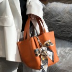 에르메스 HERMES 피코탄백 Togo가죽 22cm