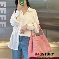 보테가베네타  까바 토트백 라지 608811