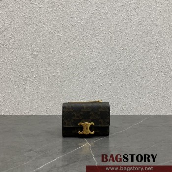 셀린느 CELINE 트리오페 캔버스 3단 지갑 100652