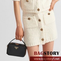 프라다 PRADA 레더 숄더백 1BH203