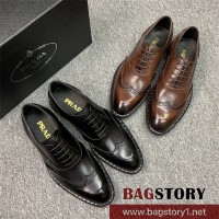 프라다  남자 남성 가죽 로퍼 구두 슈즈