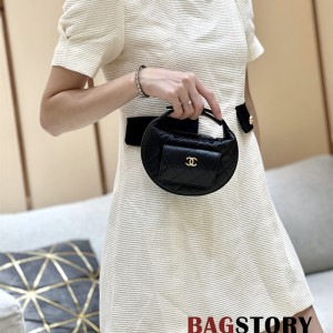 샤넬 CHANEL  23B 캐비어 퀼티드 미니 탑핸들 백